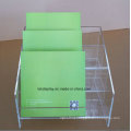 3 Ties Clear Acrylic Counter Book Display Shelf, Plexi Display Stands